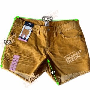 GAP women's Mustard Jean Shorts
